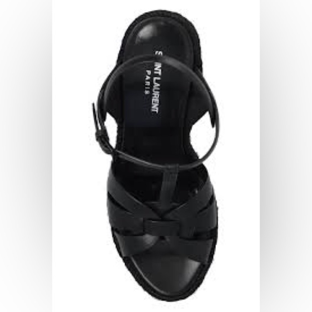 Saint Laurent Black Tribute Espadrille
Wedge Size 39 / US 9 Like New - Picture 2 of 8